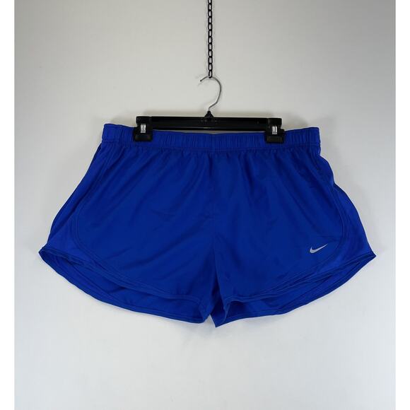 Nike Dri-FIT Shorts Womens XL Blue CU8890-415 Running Athletic Lightweight New - Picture 1 of 6